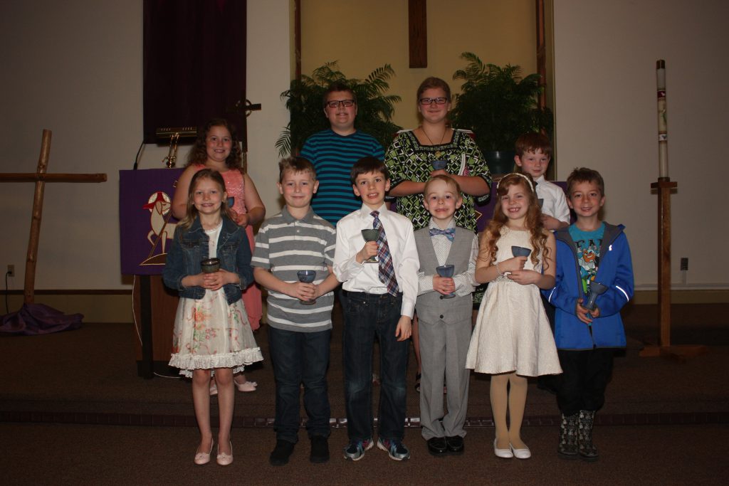 First communion participants.